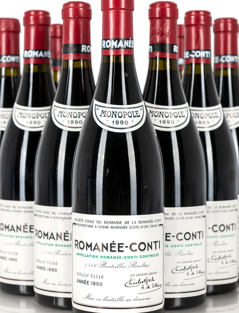 Lot 967: 12 bottles 1990 DRC Romanee Conti