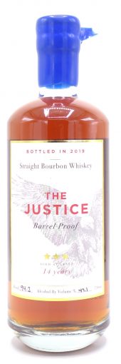 Proof & Wood Bourbon Whiskey The Justice, 14 Year Old, Barrel Proof 750ml